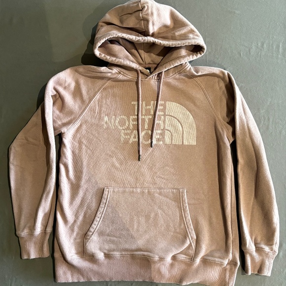 THE NORTH FACE Hoodie Womens Large Pink Half Dome Pullover Sweatshirt - Picture 1 of 6